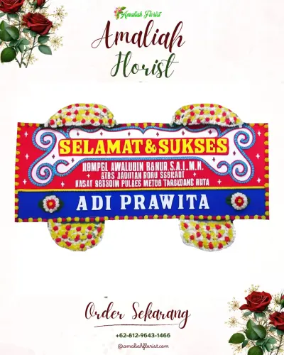 Karangan Bunga Ucapan Selamat di Selomirah